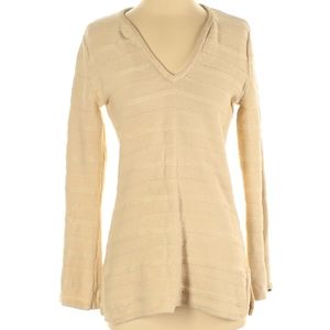 Cream V-Neckline, Long Sleeve,  Pullover Sweater, Size Small Willie Smith